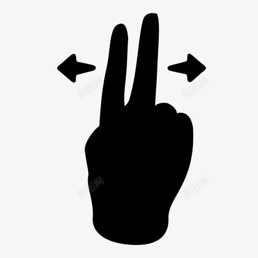 刷两个手指做22个手势图标svg_新图网 https://ixintu.com 做22个手势 刷两个手指