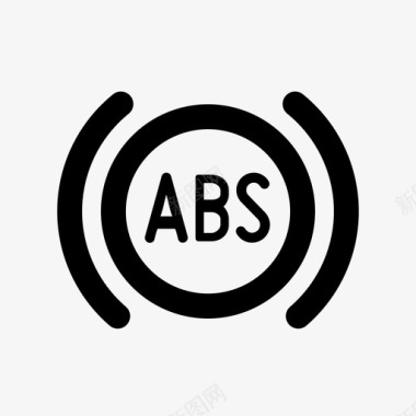 abs警告汽车仪表板图标图标