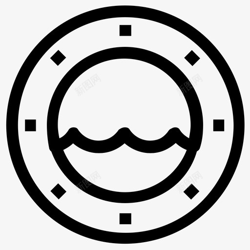 救生圈ui线图标svg_新图网 https://ixintu.com ui线图标 救生圈