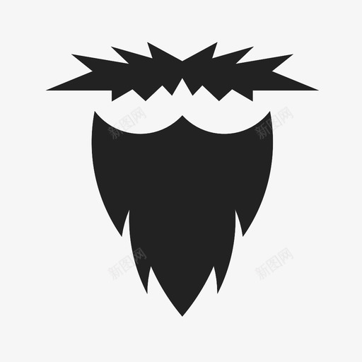 面部毛发胡须脸图标svg_新图网 https://ixintu.com 人 嘴 胡子 胡须 脸 面部毛发