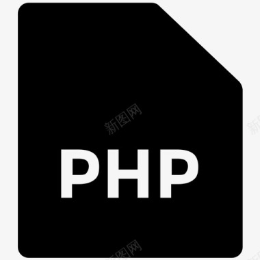 php文件扩展名开发加粗实心图标图标