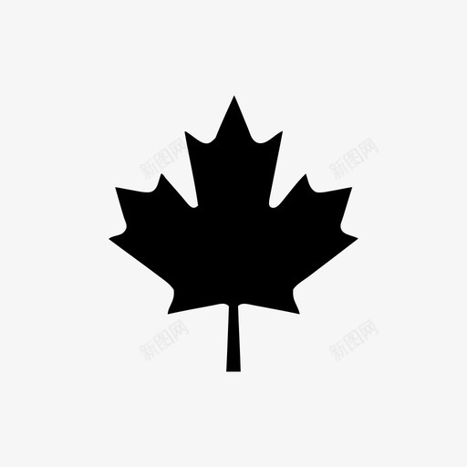 枫叶加拿大森林图标svg_新图网 https://ixintu.com 加拿大 各种各样 枫叶 树木 森林 绿色 自然