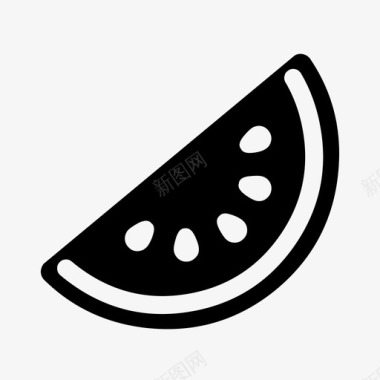 西瓜水果种子图标图标