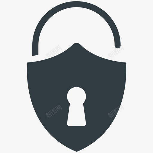 解锁挂锁安全酷标图标svg_新图网 https://ixintu.com 安全酷矢量图标 解锁挂锁