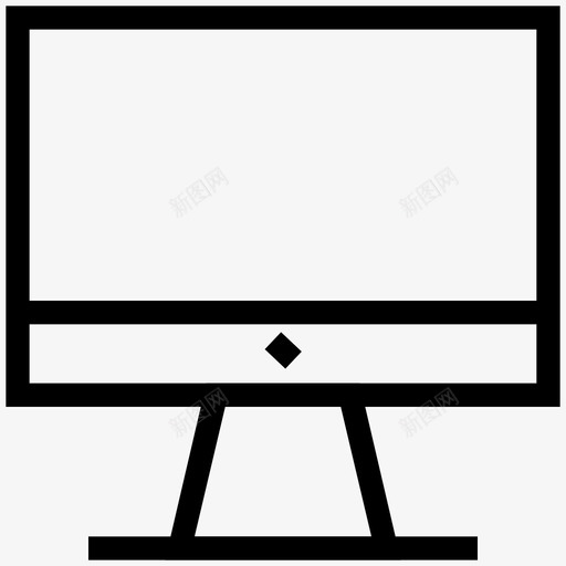 监视器屏幕电子线路图标svg_新图网 https://ixintu.com 电子线路图标 监视器屏幕