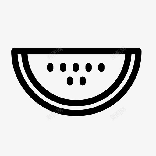 西瓜种子果皮图标svg_新图网 https://ixintu.com 健康 夏季 多汁 果皮 水果 种子 红色 能量 西瓜 食品饮料 饮食