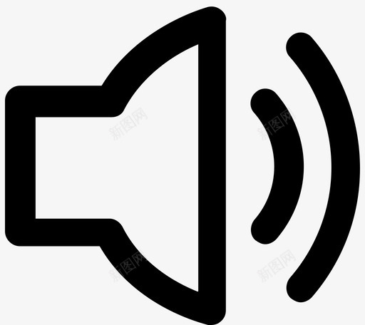 扬声器音量辅助控制图标svg_新图网 https://ixintu.com 84个可弹劾的通用图标 响度 声音 扬声器音量 控制 电阻 辅助