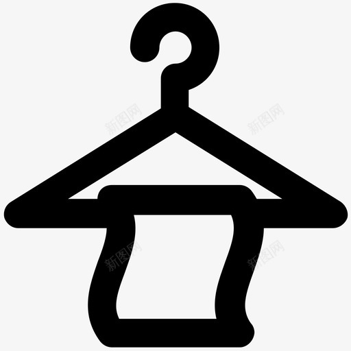 毛巾酒店粗体线条图标svg_新图网 https://ixintu.com 毛巾 酒店粗体线条图标