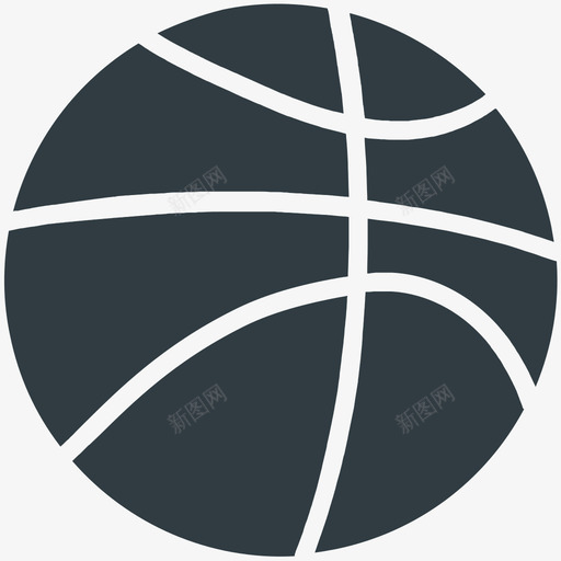 篮球健身酷标图标svg_新图网 https://ixintu.com 健身酷矢量图标 篮球