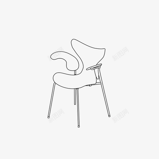 莉莉椅斯堪的纳维亚图标svg_新图网 https://ixintu.com 斯堪的纳维亚设计 莉莉椅