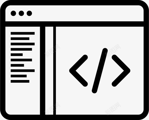 网页编程顺序图标svg_新图网 https://ixintu.com html http internet java 代码 创建网站 布局 编程 网页设计 顺序