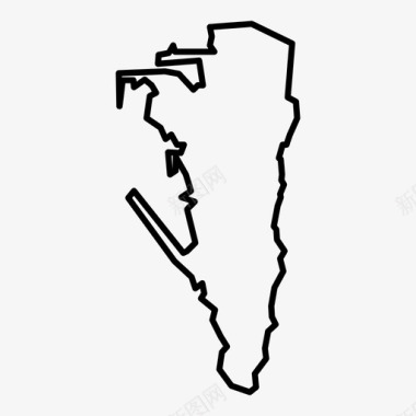 直布罗陀导航地图图标图标
