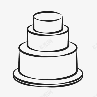 结婚蛋糕情人节甜心图标图标