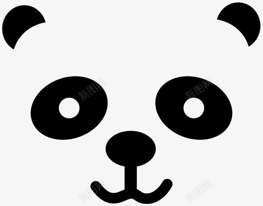 熊猫动物竹子图标svg_新图网 https://ixintu.com 动物 可爱 哺乳动物 头 快乐 熊 熊猫 竹子 脸
