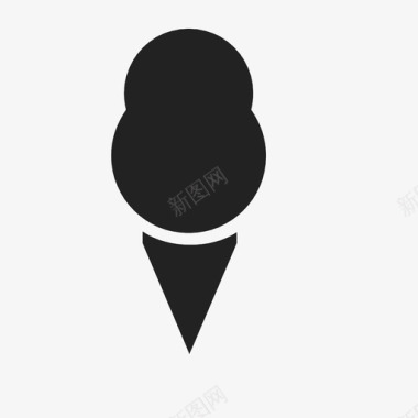 冰淇淋筒零食冰淇淋图标图标