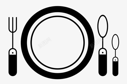 餐具餐厅盘子图标图标