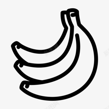 香蕉串吃图标图标
