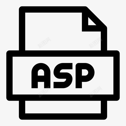 asp文件文件扩展名图标svg_新图网 https://ixintu.com asp文件 文件扩展名