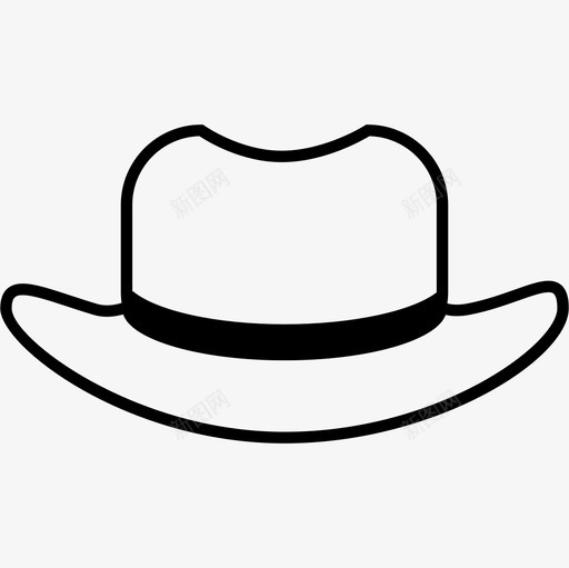 黑色衬里的帽子轮廓时尚肖像图标svg_新图网 https://ixintu.com 时尚 肖像 黑色衬里的帽子轮廓