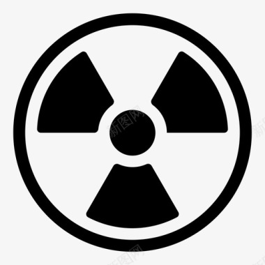 放射性生物危害化学反应图标图标
