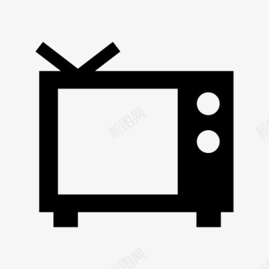 电视天线通讯图标图标