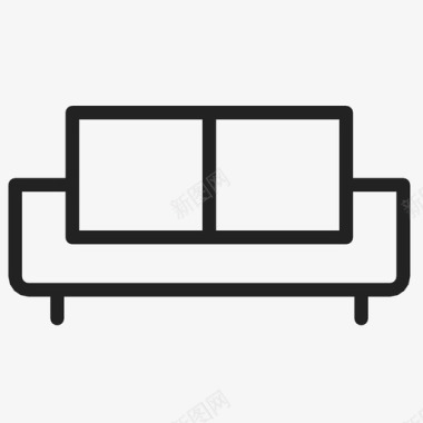 沙发舒适客厅图标图标