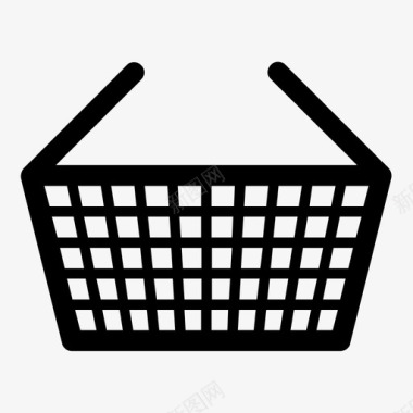 购物篮市场放大镜图标图标