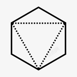 数学式八面体空气骰子图标高清图片