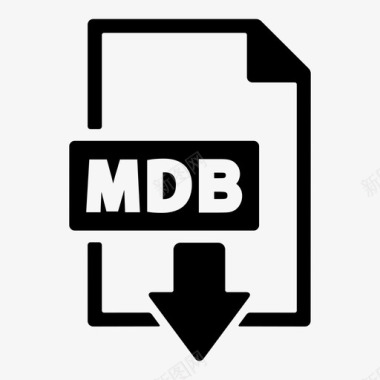 mdb文件计算机文件文档图标图标