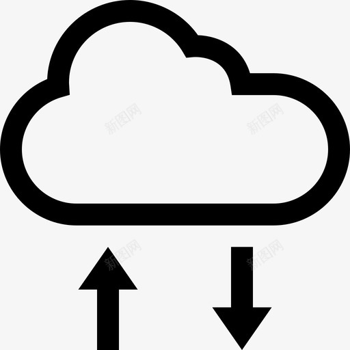 云活动上传传输图标svg_新图网 https://ixintu.com 上传 下载 云活动 传输 在线 数据 数据通信1粗体 网络 连接 通信 频道