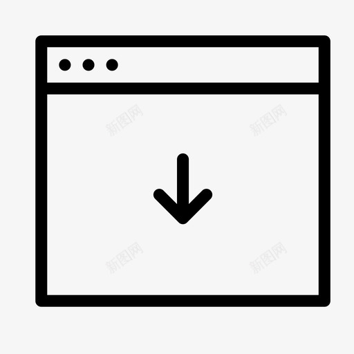 浏览器存储遮蔽图标svg_新图网 https://ixintu.com labrotory 向下 固定点 存储 平滑线界面 应用程序 放大镜 浏览器 界面 窗口 箭头 遮蔽