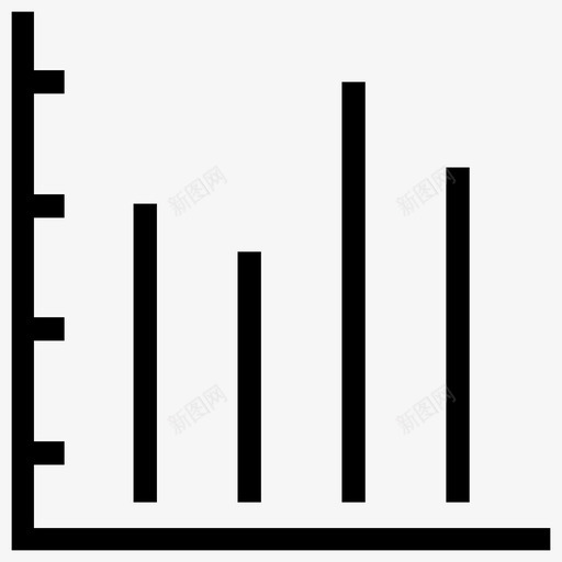 条形图信息图形线图标svg_新图网 https://ixintu.com 信息图形线图标 条形图