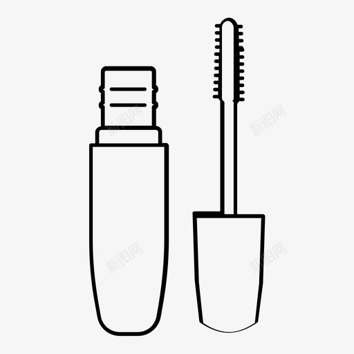 睫毛膏美容产品概述图标svg_新图网 https://ixintu.com 睫毛膏 美容产品概述