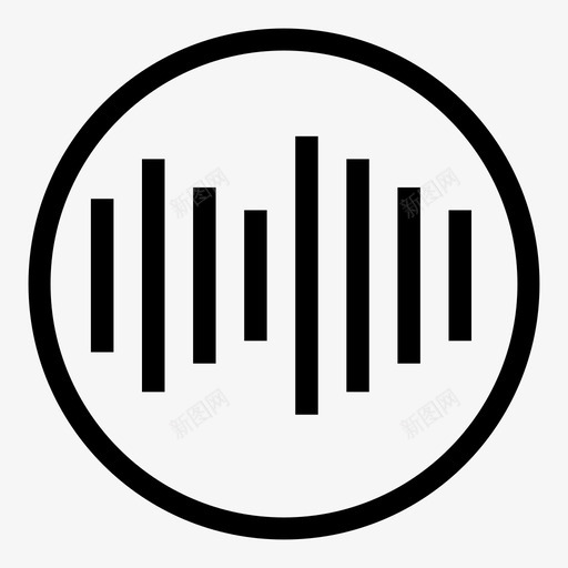 信号声音传感器图标svg_新图网 https://ixintu.com 传感器 信号 信息 压缩 发送 声音 条形码 波形 电气 电磁 计算机