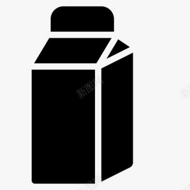 牛奶盒盒子罐头图标图标