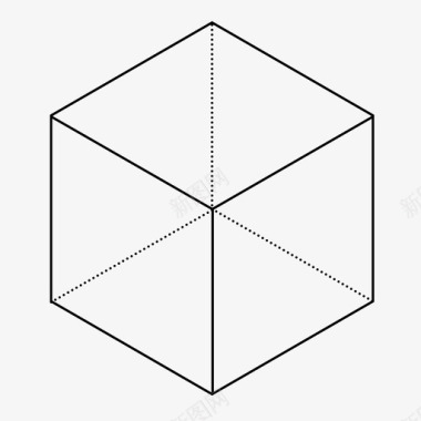 立方体百万像素几何图标图标