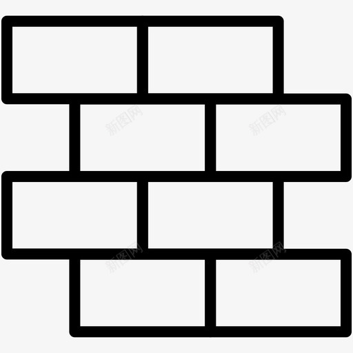 砖墙在建技术图标svg_新图网 https://ixintu.com 乐队 仓储 估价 品牌 在建 房地产矢量线图标 房屋 技术 砖块 砖墙