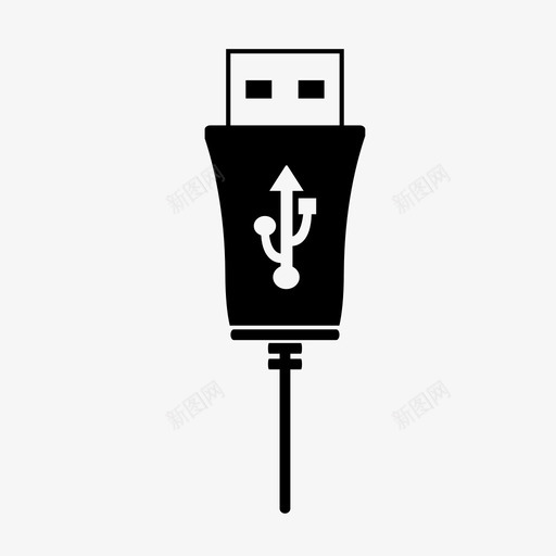 usb电缆存储共享图标svg_新图网 https://ixintu.com flashdrive pendrive usb电缆 共享 存储 技术 插头 磁盘 访问 连接