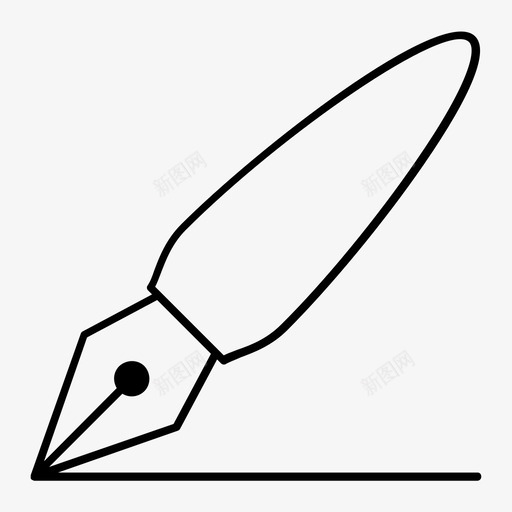笔圆珠笔墨水图标svg_新图网 https://ixintu.com 书写 圆珠笔 墨水 笔 纸 线 钢笔 铅笔