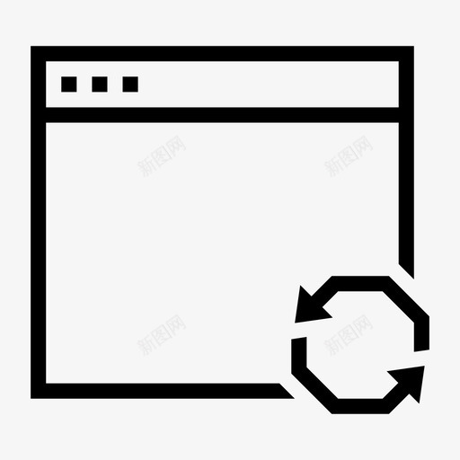 网站同步更新互联网图标svg_新图网 https://ixintu.com 互联网 千兆字节 宽带 接口 数据 更新 窗口 箭头 网站同步 角度接口