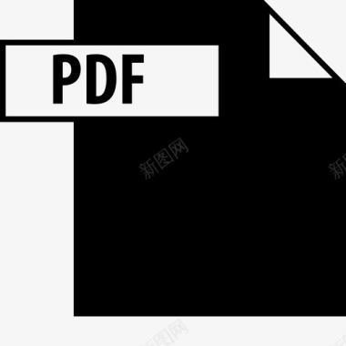 pdf公文包口袋图标图标