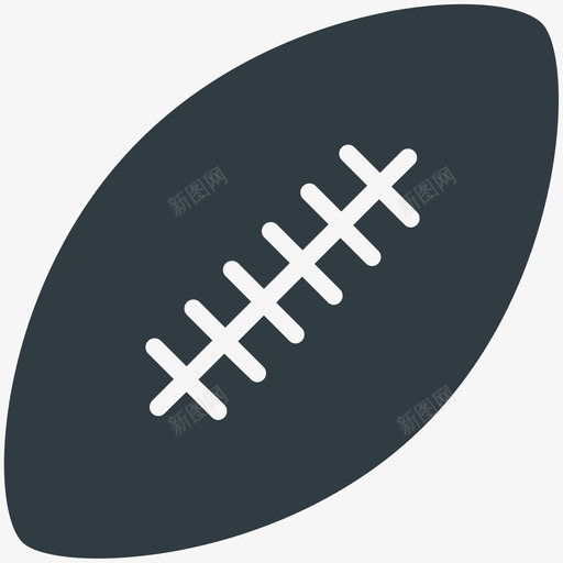 橄榄球健身酷标图标svg_新图网 https://ixintu.com 健身酷矢量图标 橄榄球