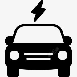 噪音符号电动汽车充电电力图标高清图片