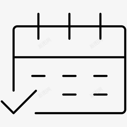 确认日历事件时间系统图标svg_新图网 https://ixintu.com 作业 完成 工作 成功 日历行图标ii 日期 时间 确认日历事件 系统 约会