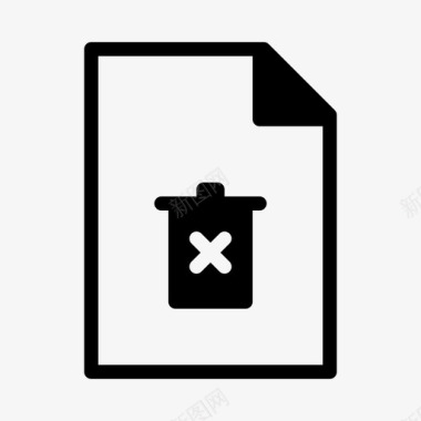 垃圾箱文件损坏删除图标图标