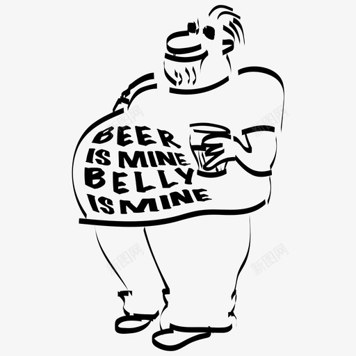 啤酒是我的肚子是我的酒精图标svg_新图网 https://ixintu.com 啤酒是我的肚子是我的 酒精
