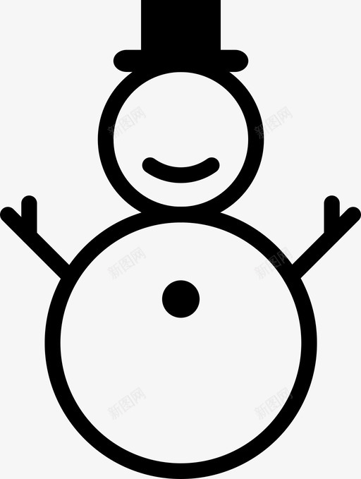 雪人圣诞节寒冷图标svg_新图网 https://ixintu.com 冬天 圣诞节 圣诞节2015 寒冷 帽子 装饰 诺埃尔 雪人 雪球 霜冻