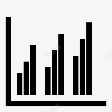 柱状图条形图数据图标图标