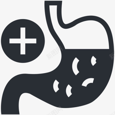 胃医疗和健康图标图标