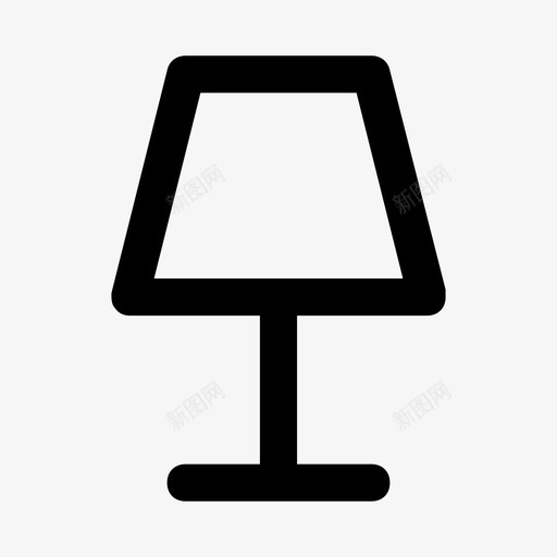 灯氛围灯床头柜图标svg_新图网 https://ixintu.com 发光 床头柜 柔和的光 氛围灯 灯 灯泡 灯罩 照明 简单